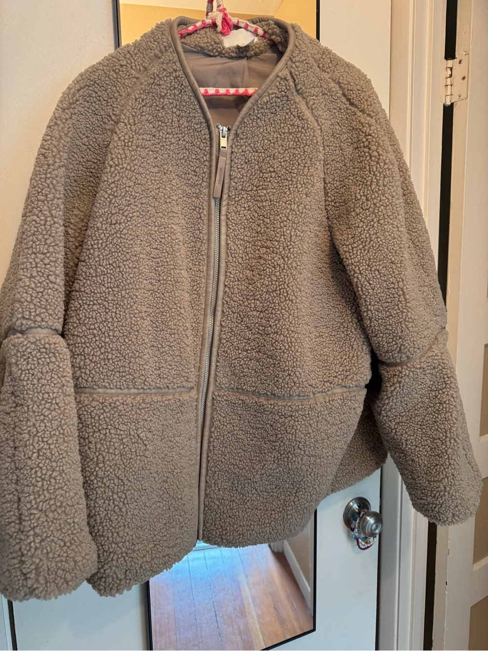 H&M Kids Taupe Sherpa Puffer Jacket